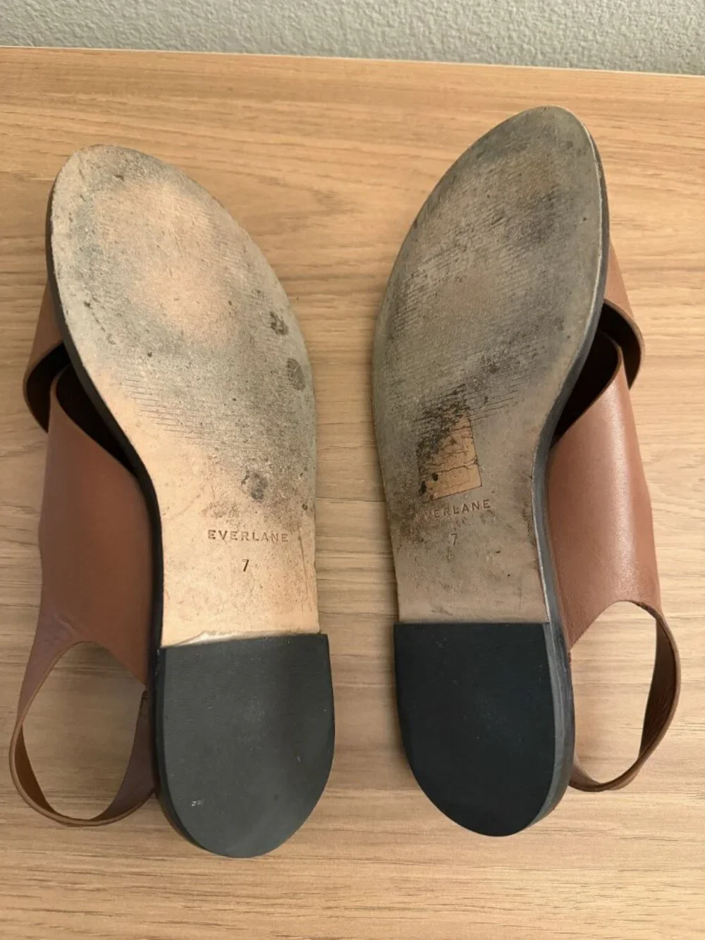 Everlane City Crossover Sandal Size 7 Rum Brown - Picture 3 of 3